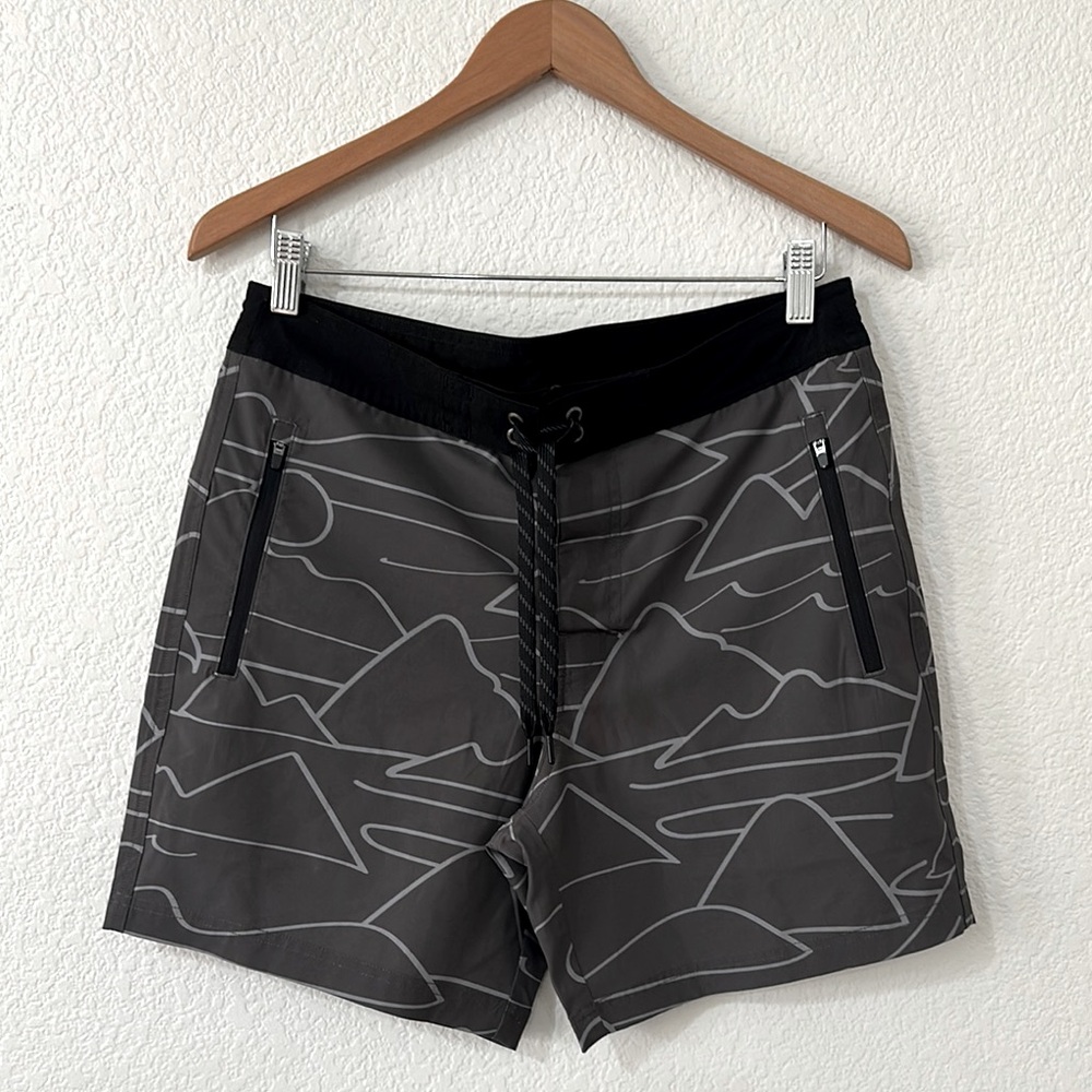 AE Men's Gray Swim Shorts
